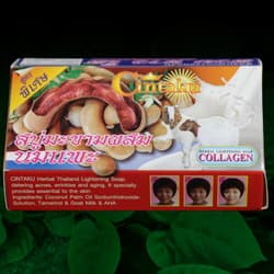 Thai soap herbal Cintaku brand tamarind _ Goat milk